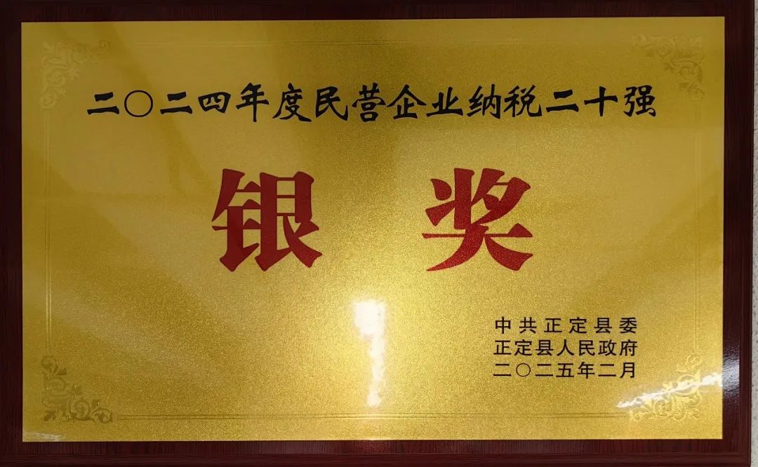 榮譽(yù) | 石家莊常宏建筑裝飾工程有限公司榮獲“2024年度民營(yíng)企業(yè)納稅二十強(qiáng)-銀獎(jiǎng)”